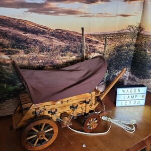 🤠VINTAGE WORKING WESTERN WAGON LAMP